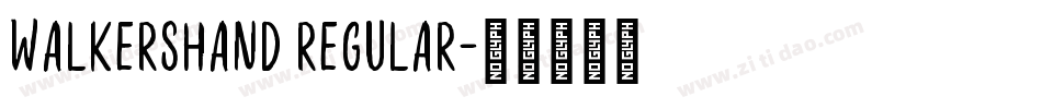 WalkersHand Regular字体转换